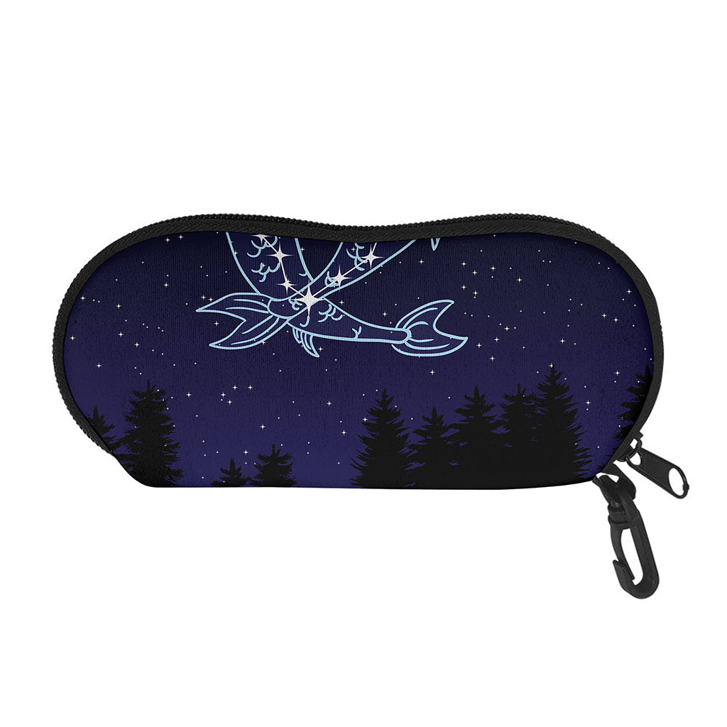 Pisces Constellation Print Glasses Case