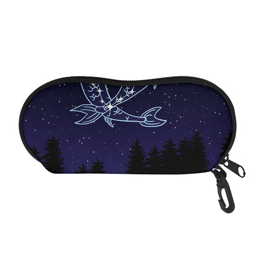 Pisces Constellation Print Glasses Case