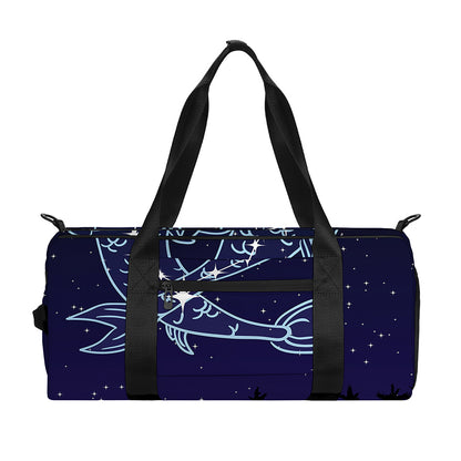 Pisces Constellation Print Gym Bag