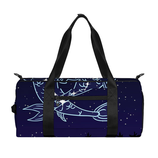 Pisces Constellation Print Gym Bag