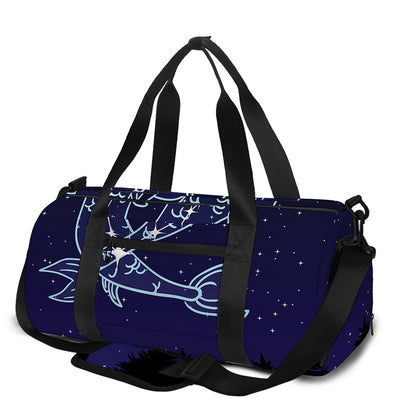 Pisces Constellation Print Gym Bag