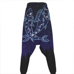 Pisces Constellation Print Hammer Pants