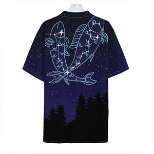 Pisces Constellation Print Hawaiian Shirt