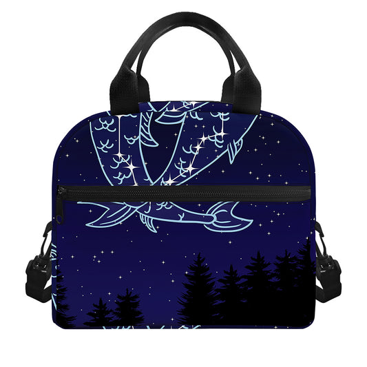 Pisces Constellation Print Insulated Lunch Bag