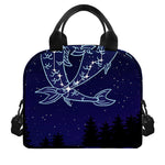 Pisces Constellation Print Insulated Lunch Bag