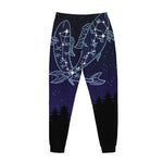 Pisces Constellation Print Jogger Pants