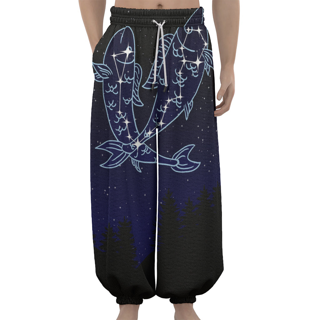 Pisces Constellation Print Lantern Pants