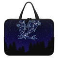 Pisces Constellation Print Laptop Sleeve With Handle