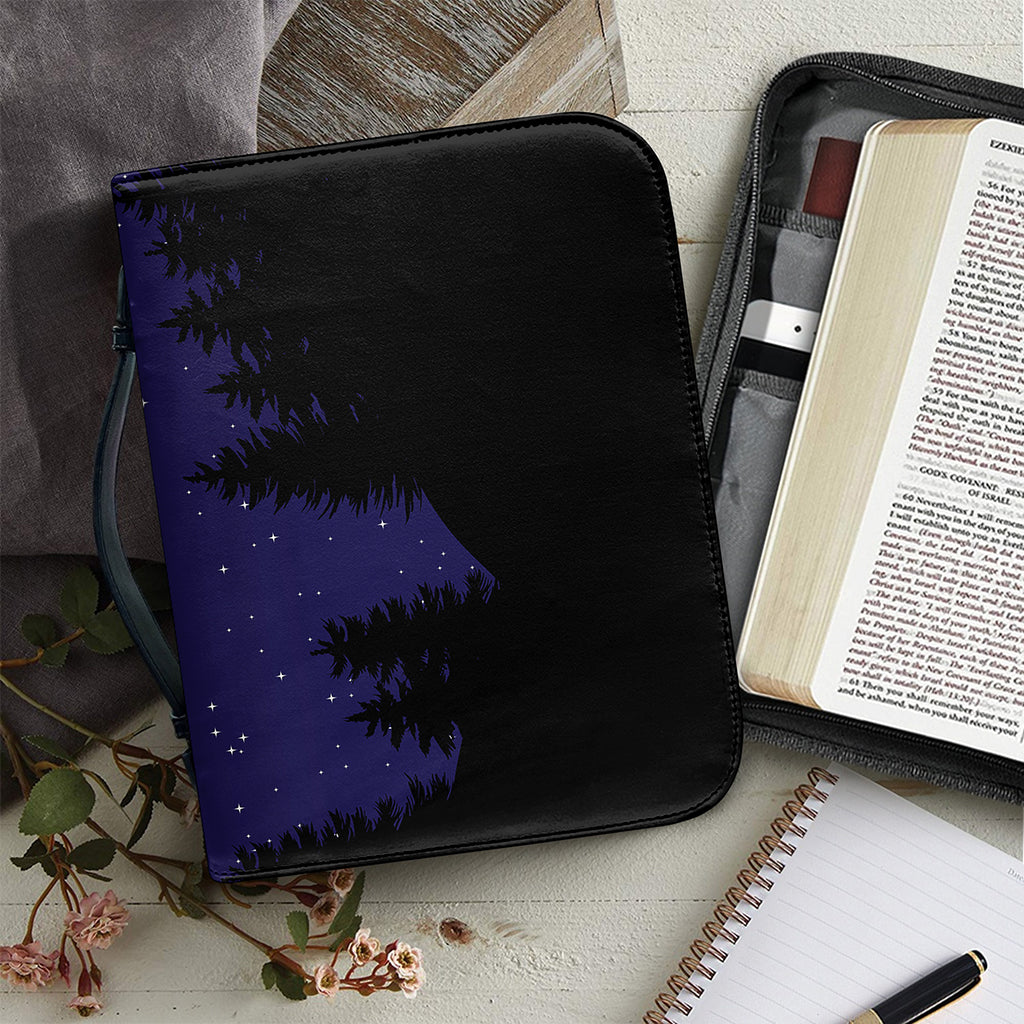 Pisces Constellation Print Leather Bible Cover