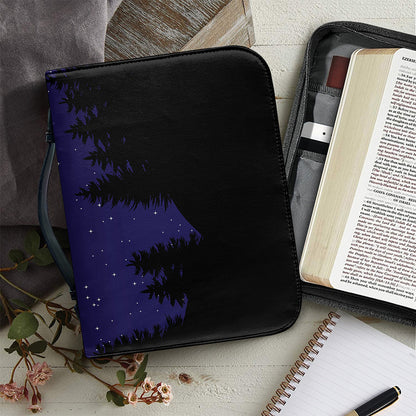 Pisces Constellation Print Leather Bible Cover
