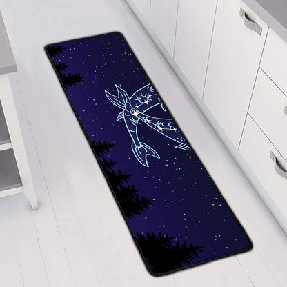 Pisces Constellation Print Long Kitchen Mat