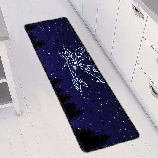 Pisces Constellation Print Long Kitchen Mat