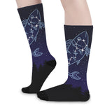 Pisces Constellation Print Long Socks