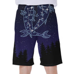 Pisces Constellation Print Men's Beach Shorts