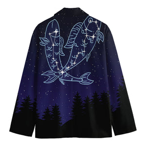 Pisces Constellation Print Men's Blazer