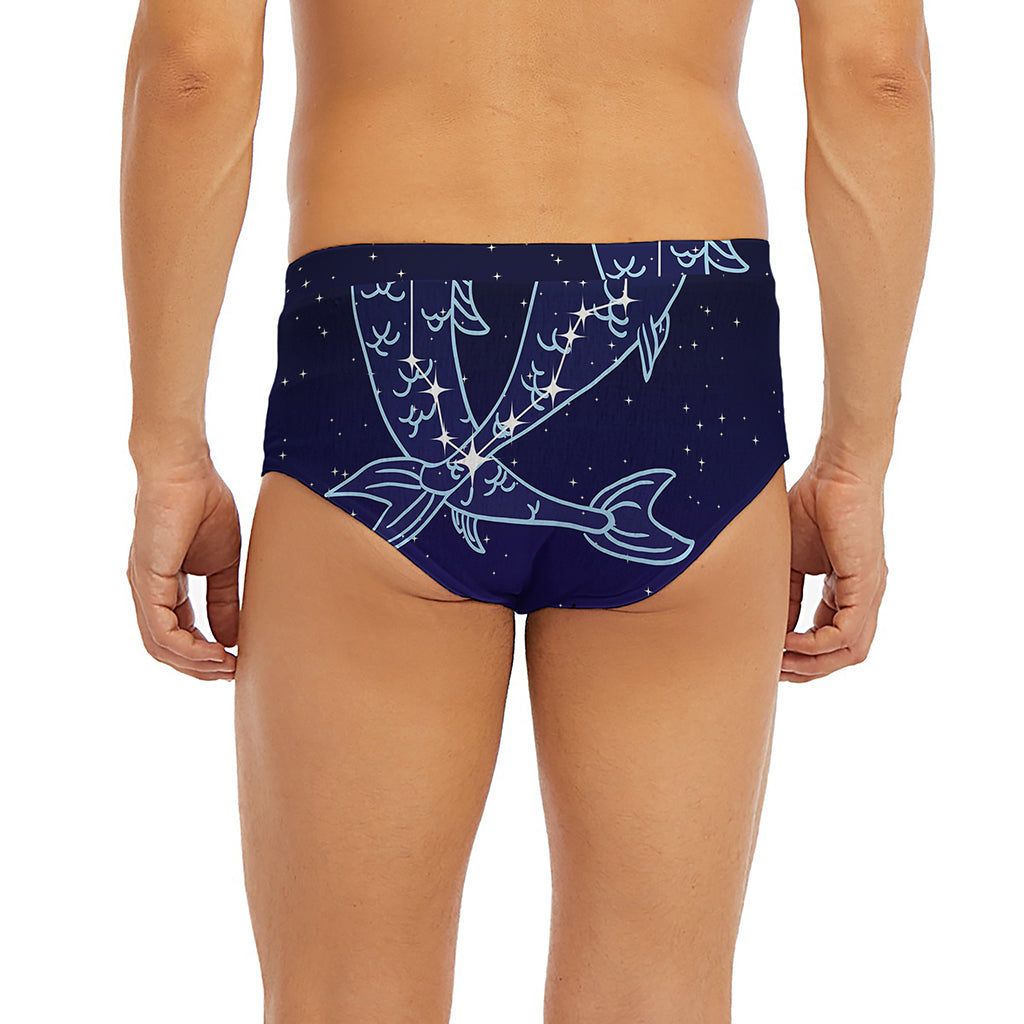 Pisces Constellation Print Men's Briefs
