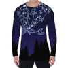 Pisces Constellation Print Men's Long Sleeve T-Shirt