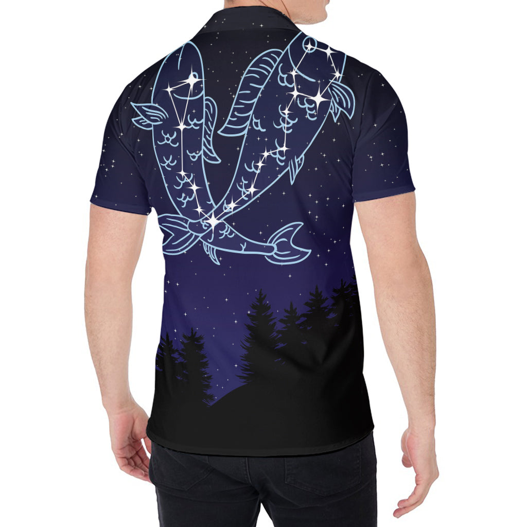 Pisces Constellation Print Men's Shirt