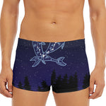 Pisces Constellation Print Men's Short Boxer Briefs