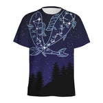 Pisces Constellation Print Men's Sports T-Shirt