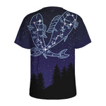 Pisces Constellation Print Men's Sports T-Shirt