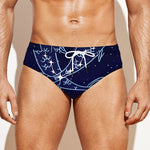 Pisces Constellation Print Men's Swim Briefs