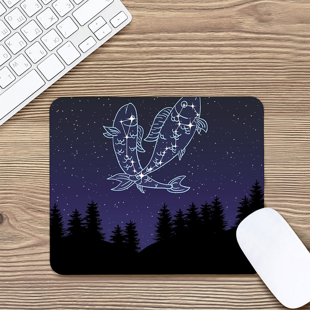 Pisces Constellation Print Mouse Pad