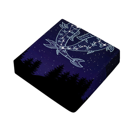 Pisces Constellation Print Outdoor Seat Cushion Cover