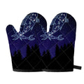 Pisces Constellation Print Oven Mitts