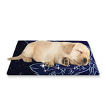 Pisces Constellation Print Pet Cooling Mat Cover