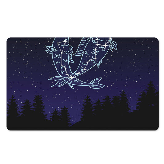 Pisces Constellation Print Polyester Doormat