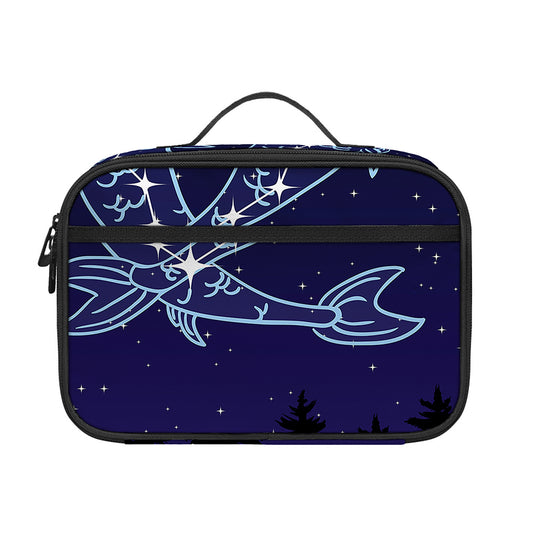 Pisces Constellation Print Portable Lunch Bag