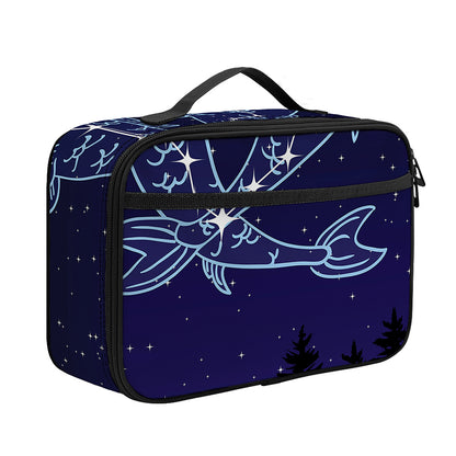 Pisces Constellation Print Portable Lunch Bag