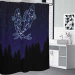 Pisces Constellation Print Premium Shower Curtain