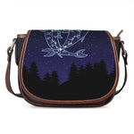 Pisces Constellation Print Saddle Bag