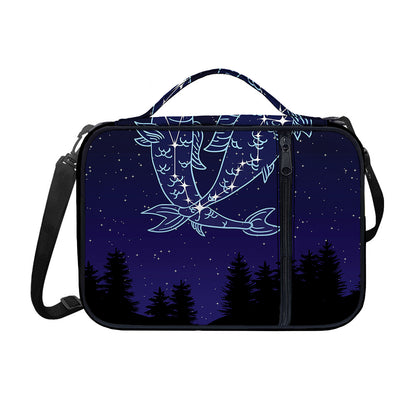 Pisces Constellation Print Shoulder Strap Bible Bag