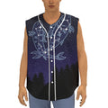 Pisces Constellation Print Sleeveless Baseball Jersey