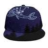 Pisces Constellation Print Snapback Cap