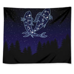 Pisces Constellation Print Tapestry