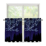 Pisces Constellation Print Tier Curtains