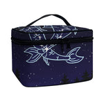 Pisces Constellation Print Travel Makeup Bag