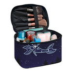 Pisces Constellation Print Travel Makeup Bag