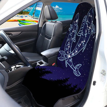 Pisces Constellation Print Waterproof Car Seat Cover