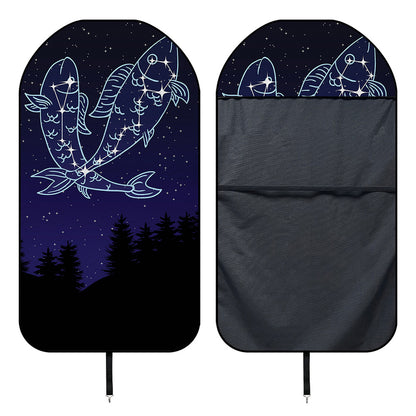 Pisces Constellation Print Waterproof Car Seat Cover