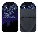Pisces Constellation Print Waterproof Car Seat Cover