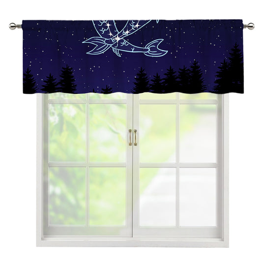 Pisces Constellation Print Window Valance