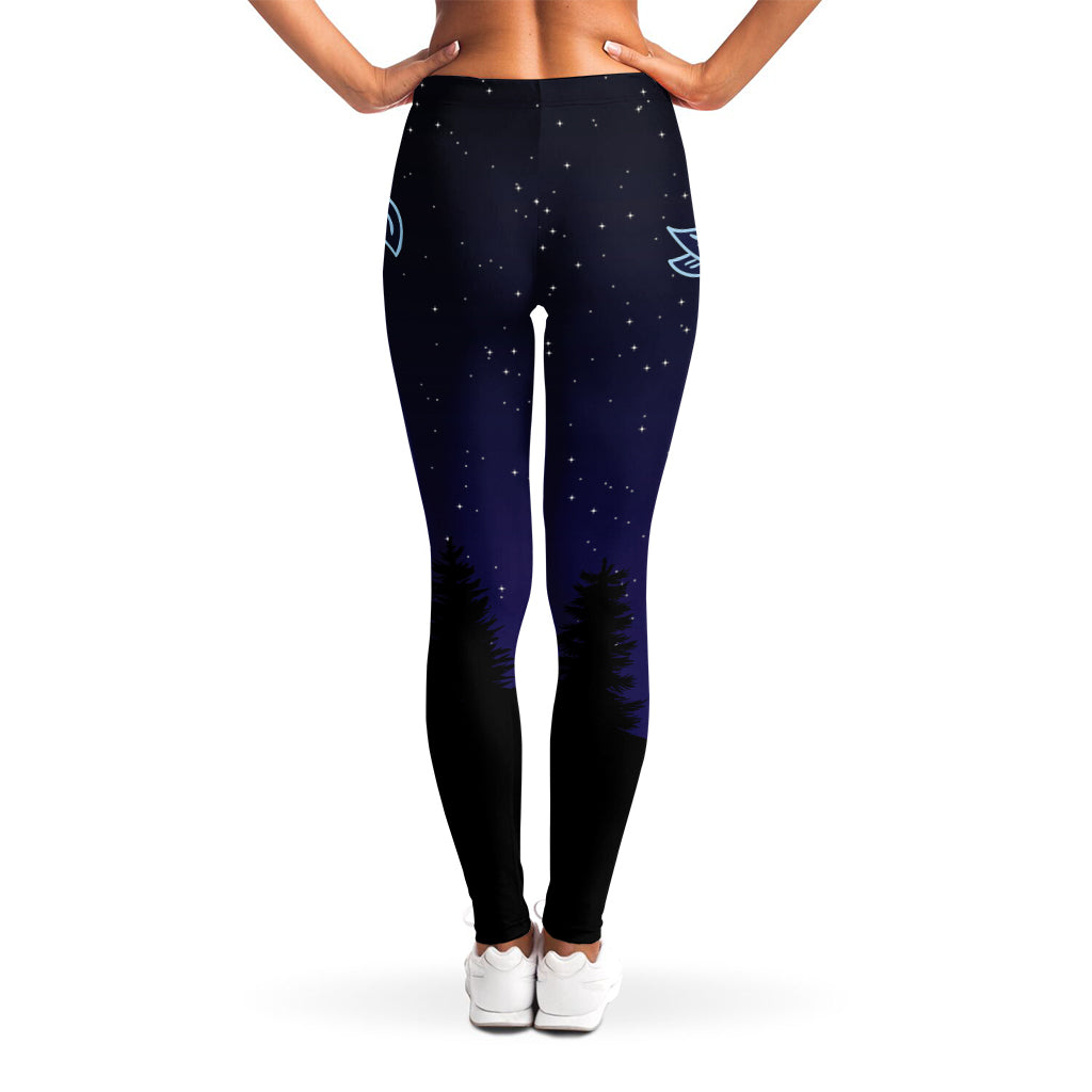 Pisces Constellation Print Women's Leggings