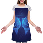 Pisces Horoscope Sign Print Adjustable Apron