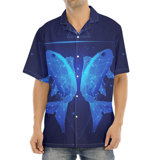 Pisces Horoscope Sign Print Aloha Shirt