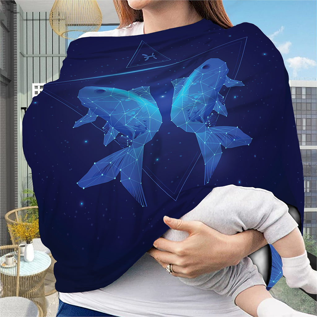 Pisces Horoscope Sign Print Baby Seat Cover